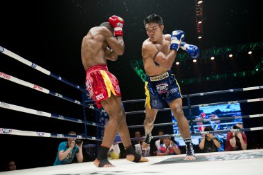 Muay Thai Championship fight clipart