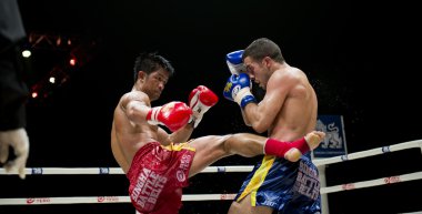 Muay Thai Championship fight clipart