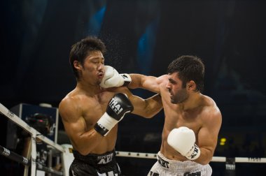 Japon vs Bangkok'deki Türk thai boksör