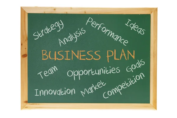 Blackboard with Business Concepts — Stock Photo, Image