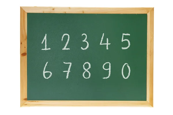 Blackboard numaraları ile — Stok fotoğraf