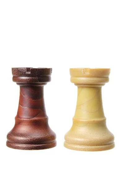 Pedaços de xadrez da torre — Fotografia de Stock