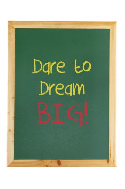 Blackboard with Inspiration Message clipart