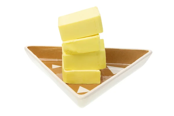 Stapel von Butterscheiben — Stockfoto