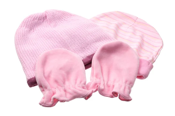 Bebek şapka ve eldiven — Stok fotoğraf