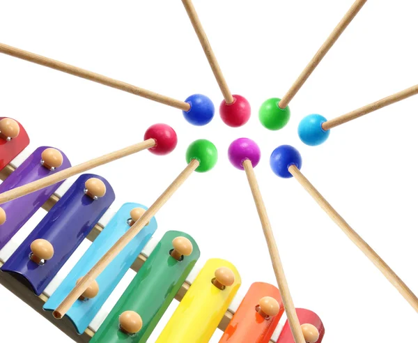 Xylophone with Mallets — Stock Photo, Image