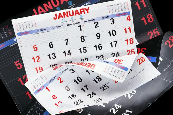Страницы календаря — стоковое фото