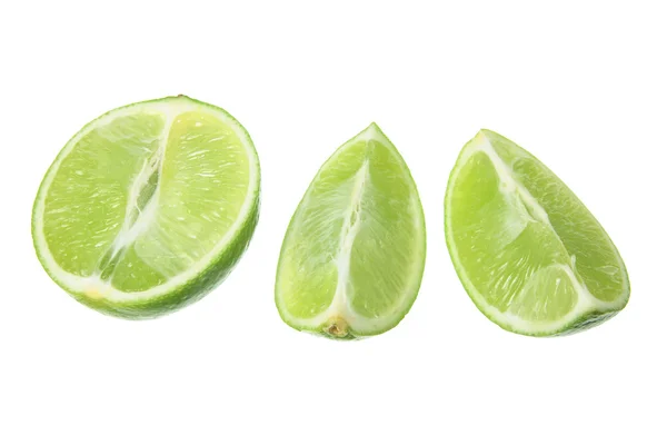 Skivor av lime — Stockfoto