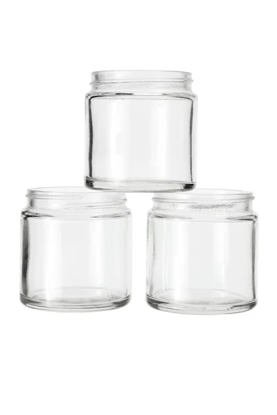 Pilha de frascos de vidro — Fotografia de Stock