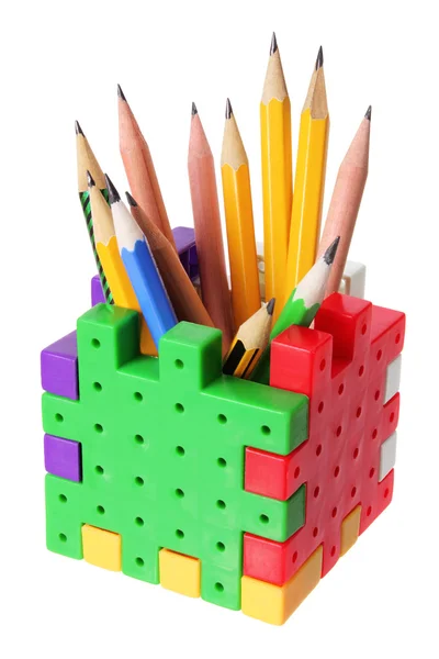 A doboz ceruzák — Stock Fotó