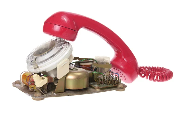 Telefone de discagem quebrado — Fotografia de Stock