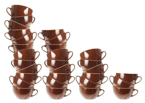 Pile di tazze — Foto Stock