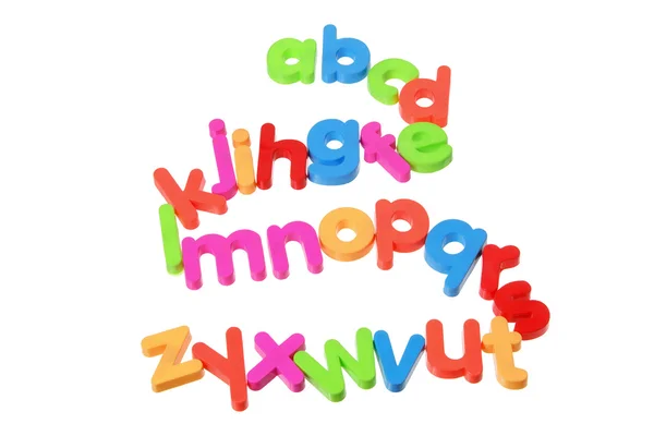 Plastikowe alfabetów — Zdjęcie stockowe