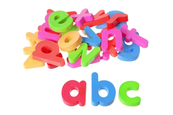 プラスチック製のアルファベット — ストック写真