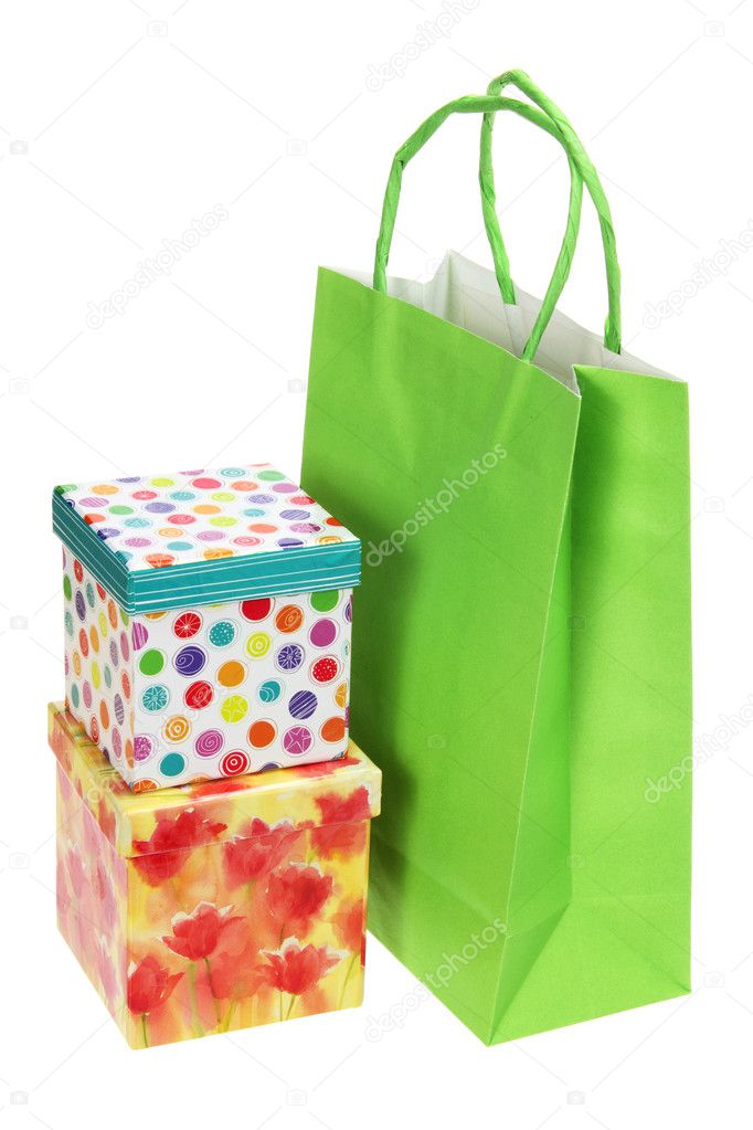 Shopping Bag and Gift Boxes