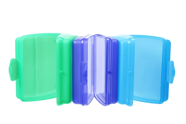 Пластиковые контейнеры — стоковое фото