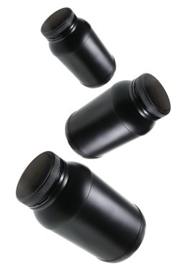 Black Plastic Jars clipart