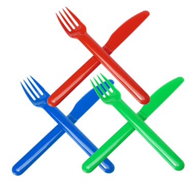 Plastic Forks and Knives clipart