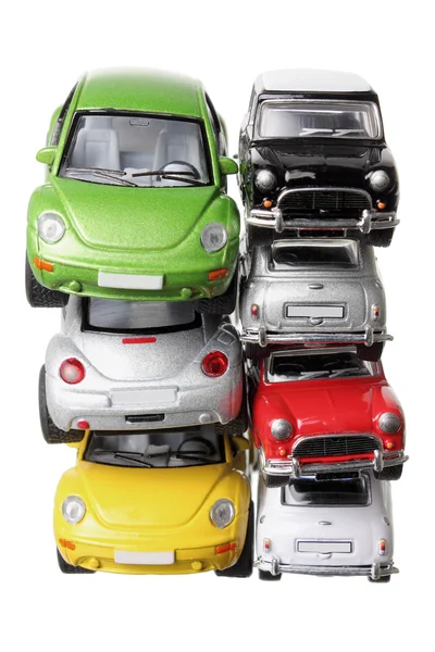 Stack di modelli di auto — Foto Stock