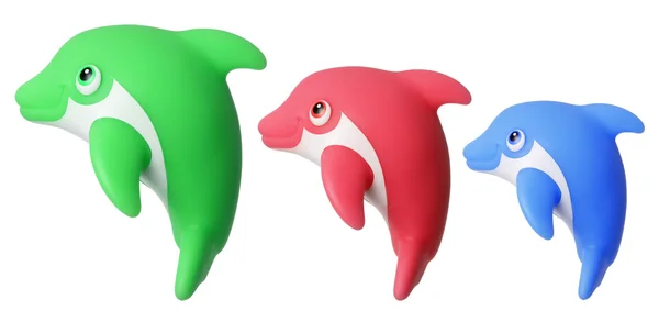 Golfinhos de brinquedo — Fotografia de Stock