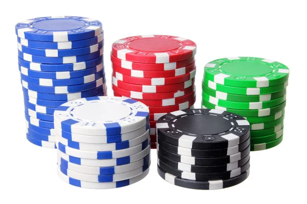 Stacks of Poker Chips — Stock Photo, Image