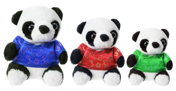 Pandas de brinquedo — Fotografia de Stock