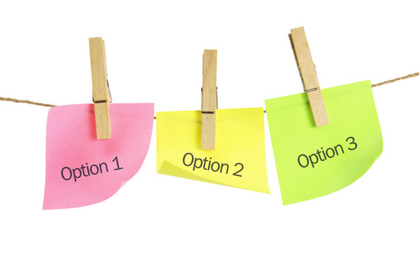 Клеевые заметки на линии одежды
