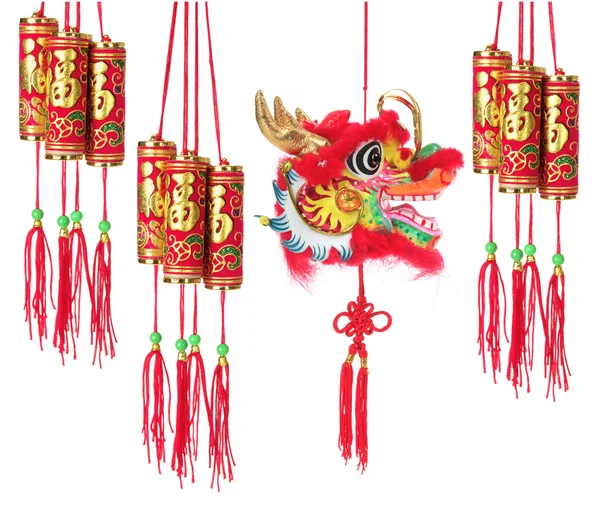 Chinesische Neujahrsdekorationen lizenzfreie Stockfotos