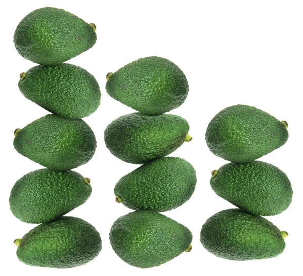 Stapel von Avocados — Stockfoto