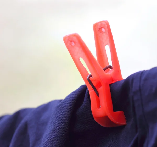 Segurança com clothespin — Fotografia de Stock