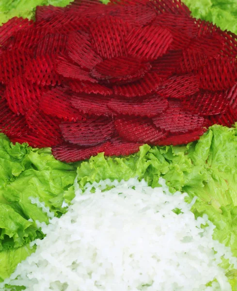 Свекла редис и салат — стоковое фото