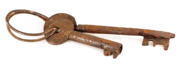 Roestig ijzer sleutels — Stockfoto