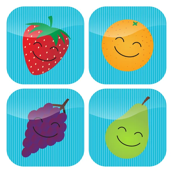 stock vector Fruit Icons