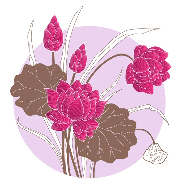 stock vector Decorative Lotus flower