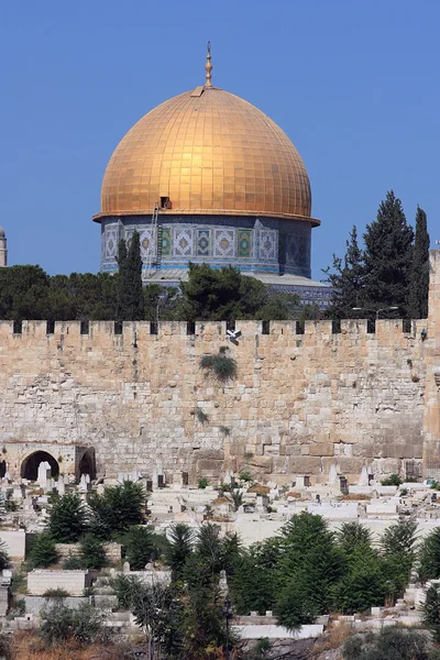 Vista da cúpula da rocha em jerusalem, israel — Fotografia de Stock