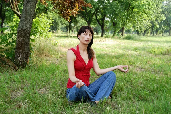 Woman meditation — Stock Photo, Image