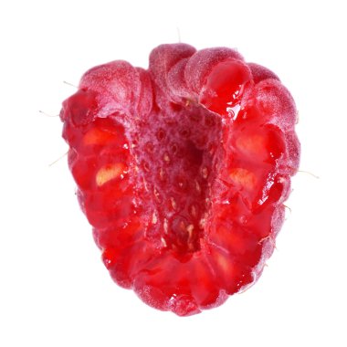 Half of Red raspberry clipart