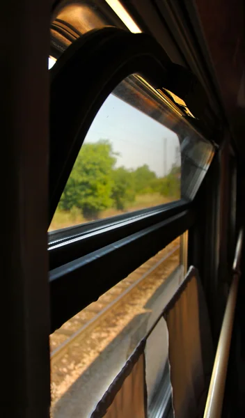 Eisenbahnwaggonfenster — Stockfoto
