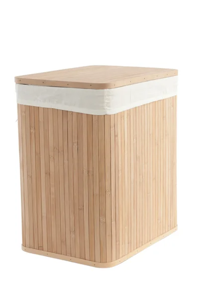 Laundry basket made of bamboo — Stock Photo, Image