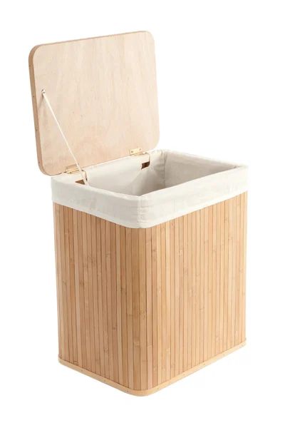 Cesta de lavandaria feita de bambu — Fotografia de Stock