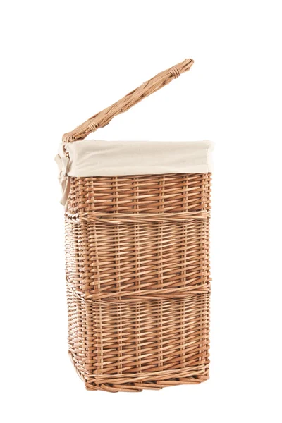 Laundry basket made of rattan — Stock Photo, Image