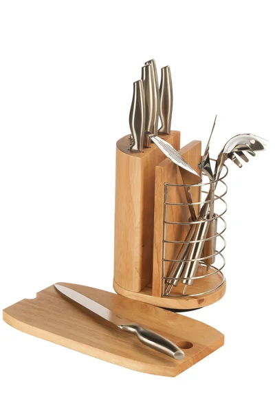 Silver kitchen utensils — Stock Photo, Image