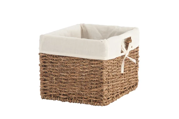 Handmade laundry basket — Stock Photo, Image
