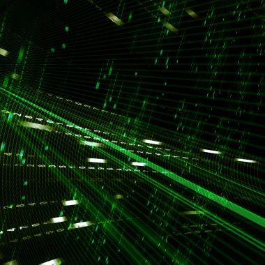 Abstract green matrix background clipart