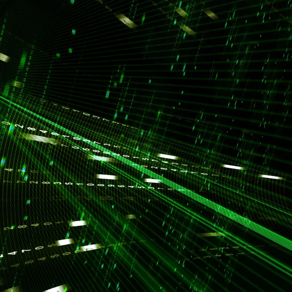 Abstrakte grüne Matrix Hintergrund — Stockfoto
