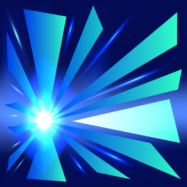Abstrakte glühend blauen Hintergrund — Stockvektor