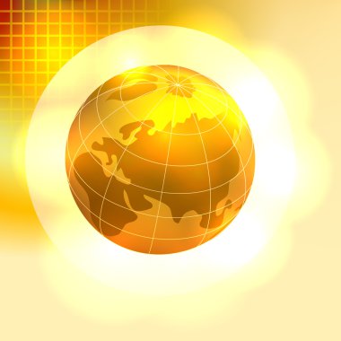 Gold Earth background clipart