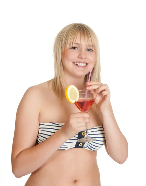 Teenager mit Cocktail — Stockfoto