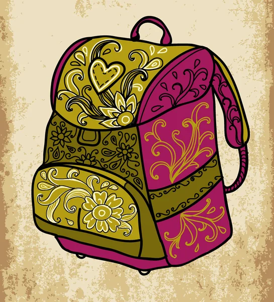 Backpack σχολείο — Διανυσματικό Αρχείο