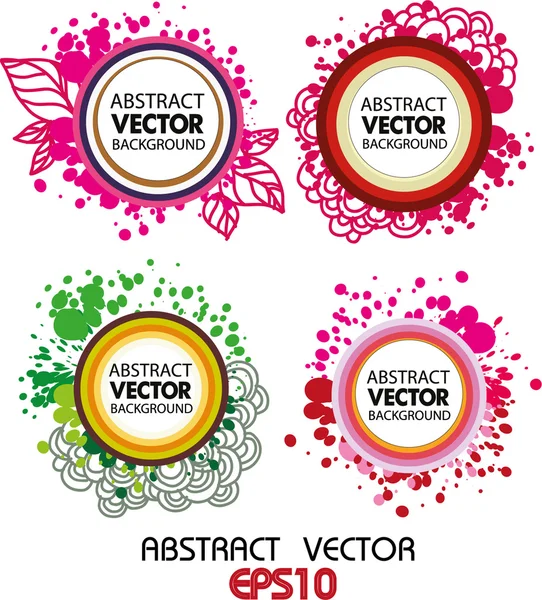 Elementos de diseño abstractos — Vector de stock